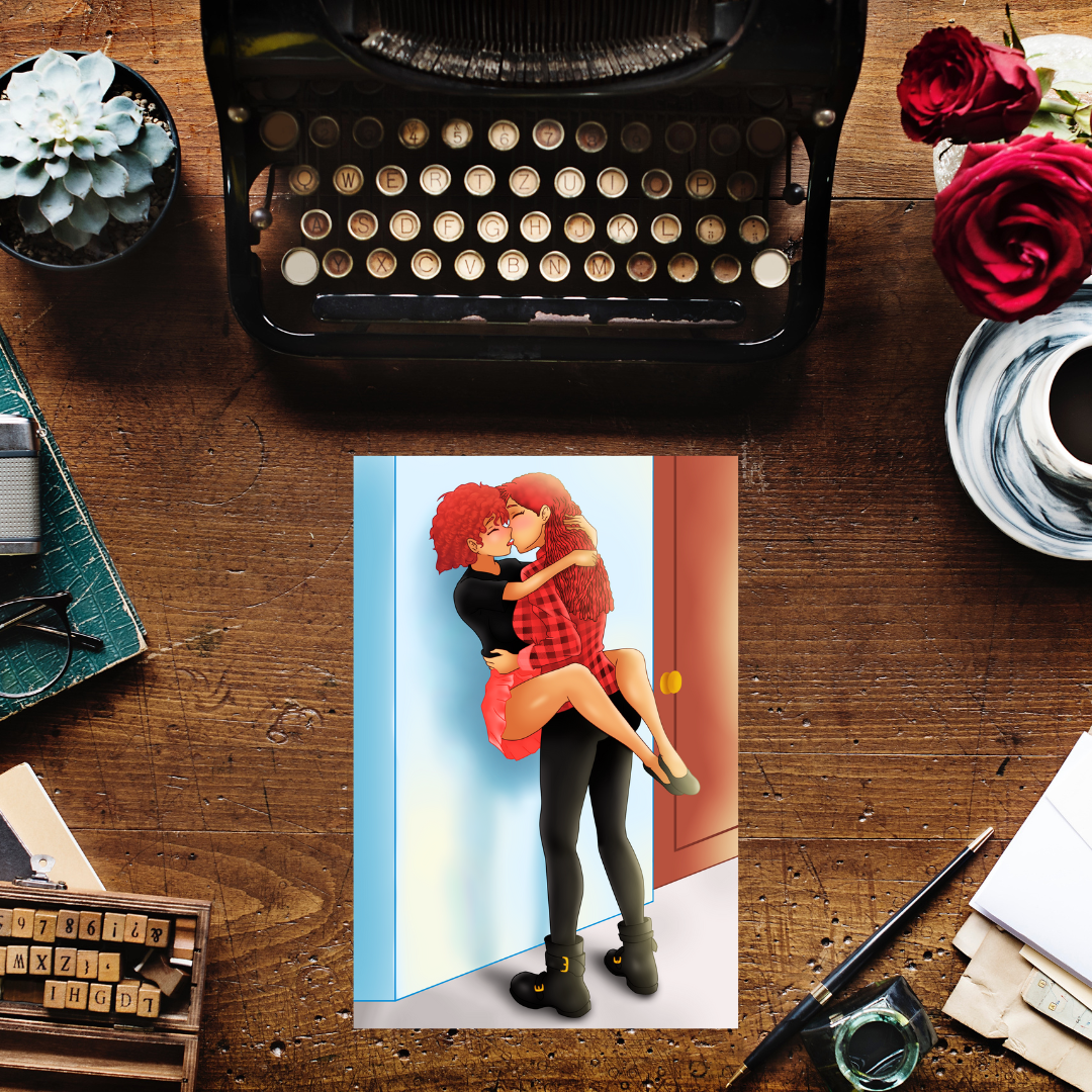 First Kiss Art Print