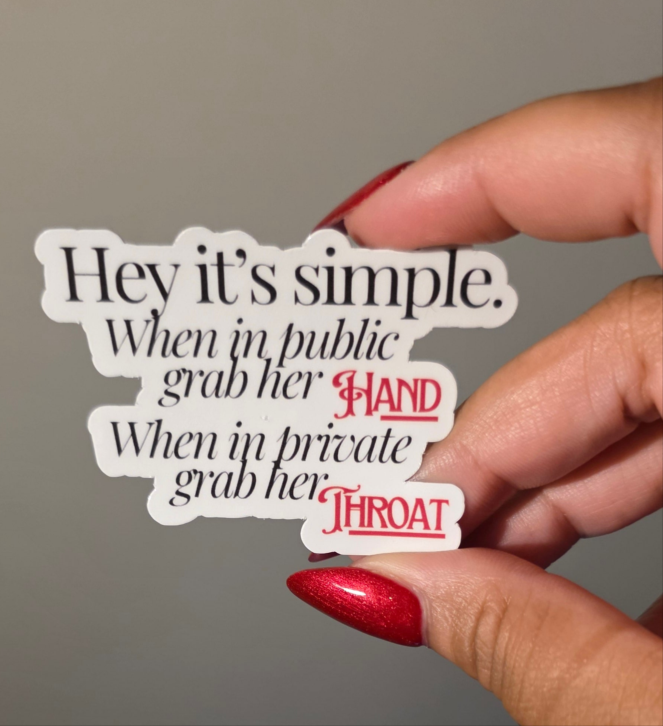 Hey It's Simple (Her) Sticker