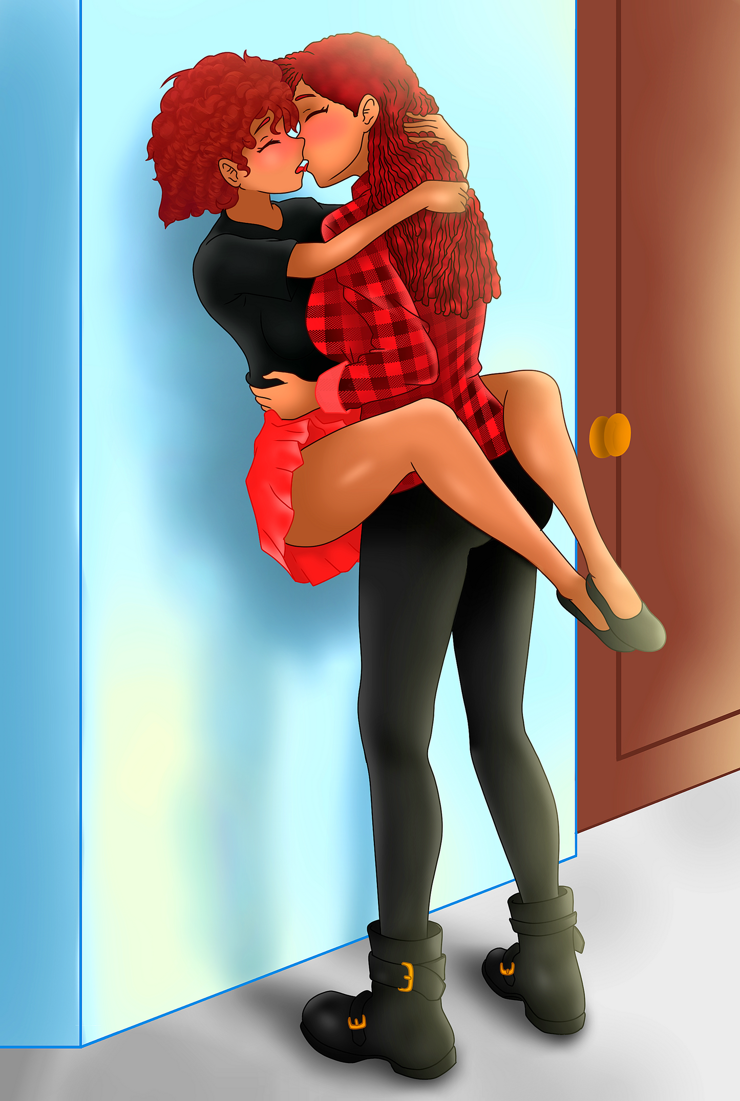 First Kiss Art Print