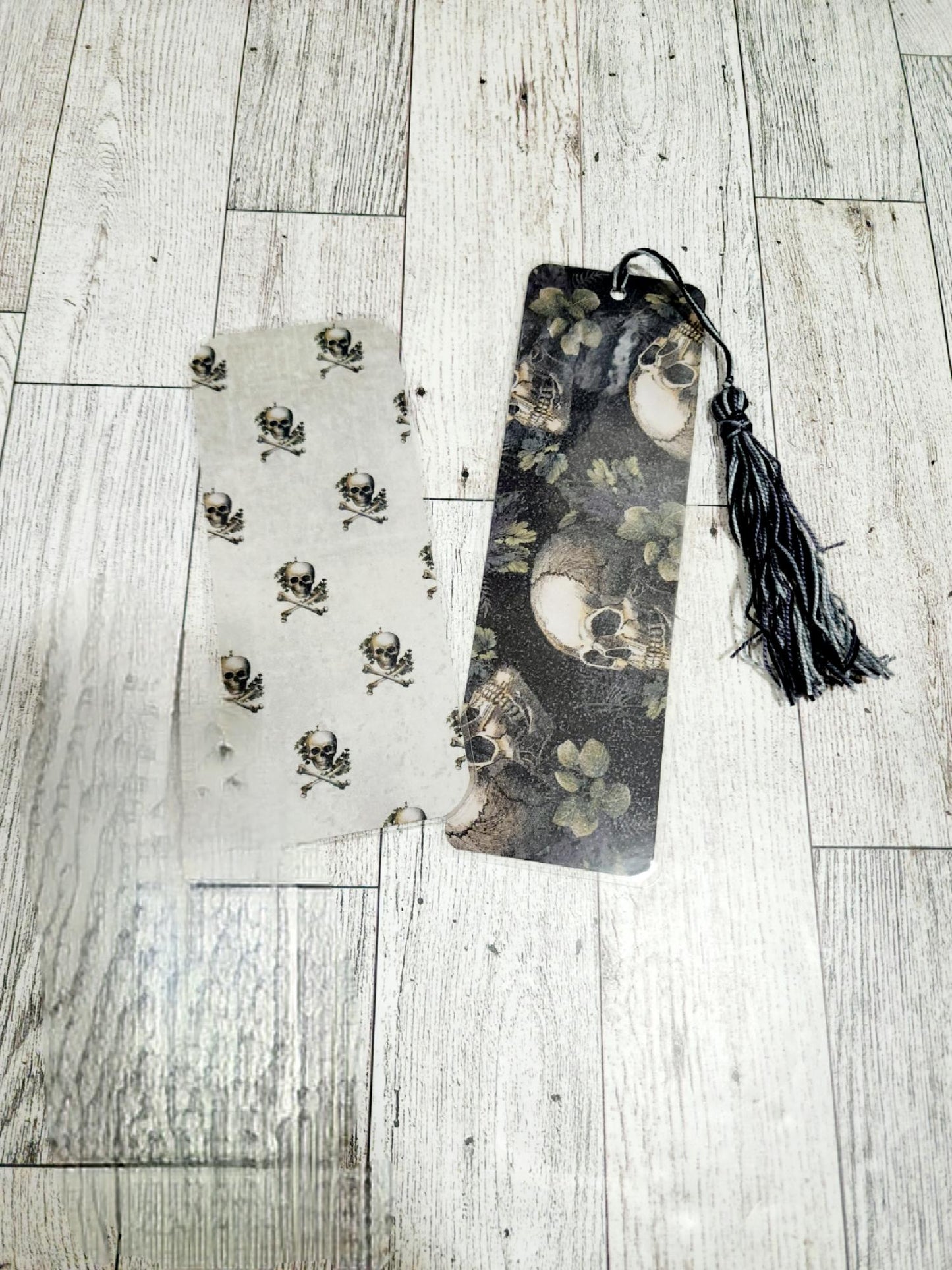 Skull & Clover Bookmark