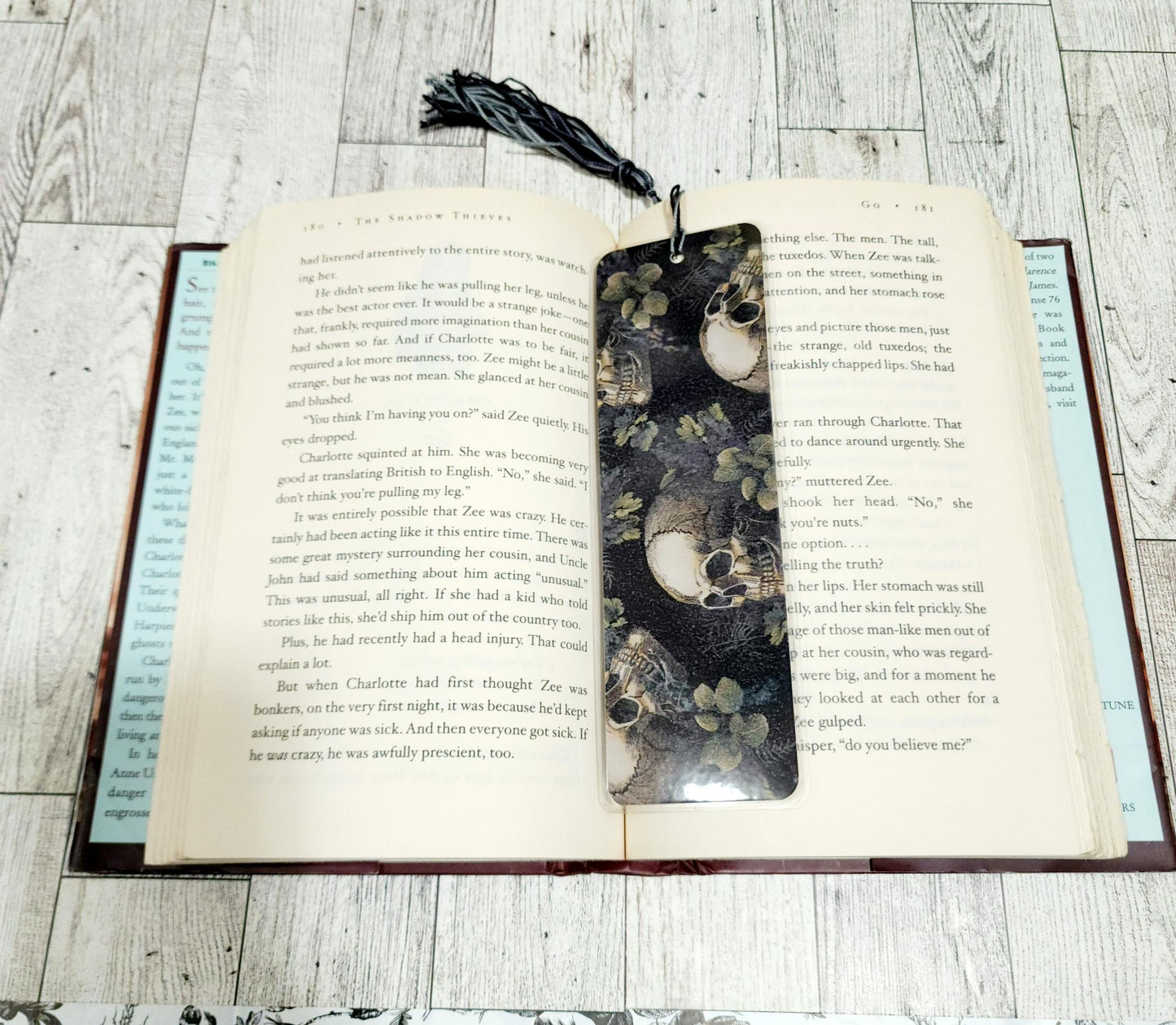 Skull & Clover Bookmark