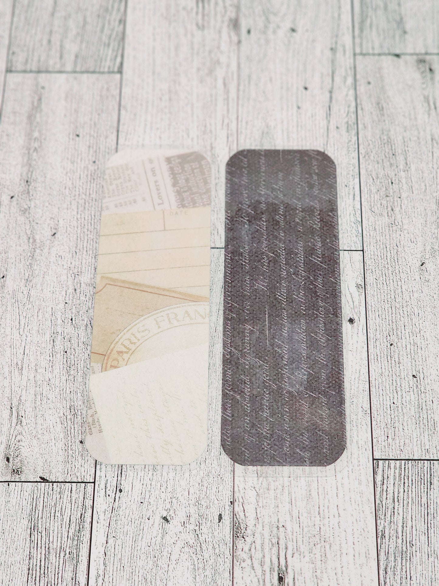 Post Card & Black Script Bookmark