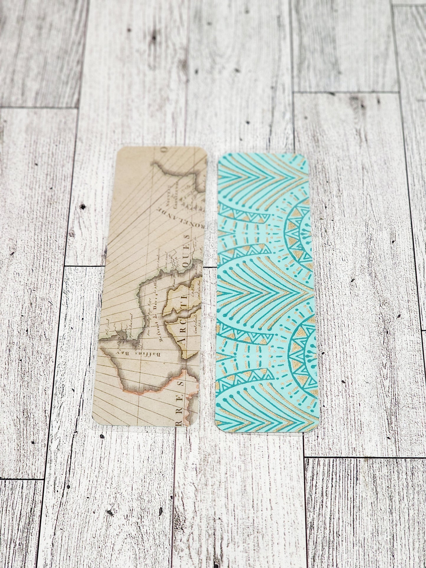 Mint & Map Bookmark