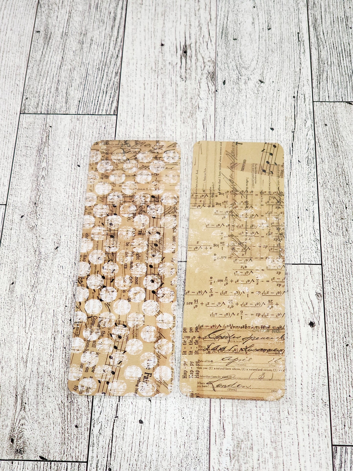 Script & Music Notes Bookmark