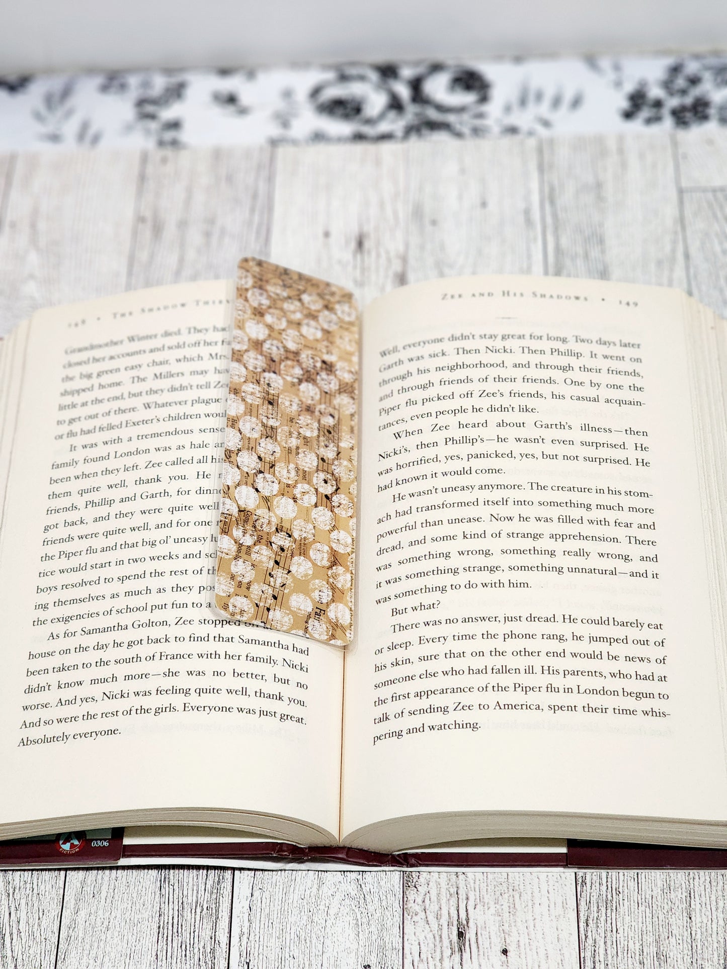 Script & Music Notes Bookmark
