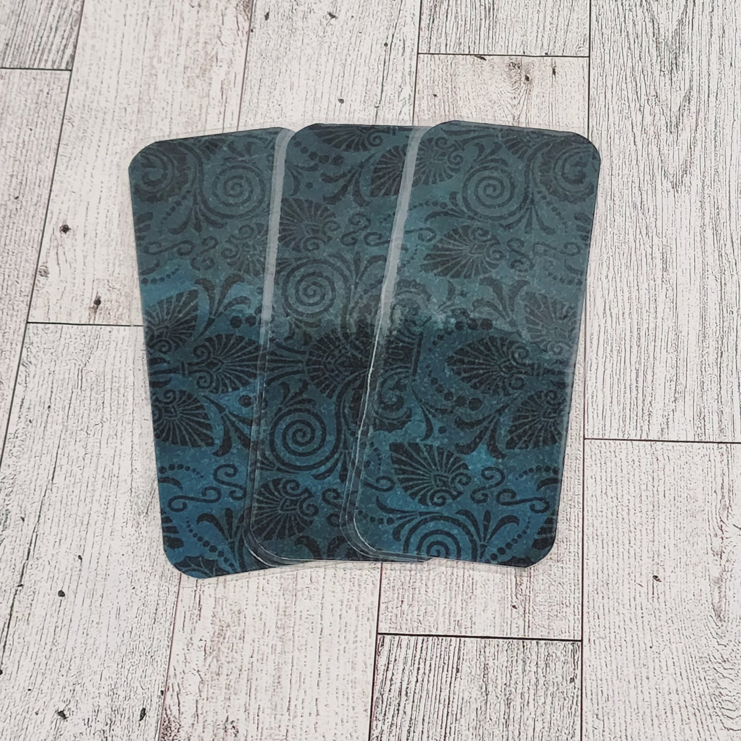 Green Damask Bookmark