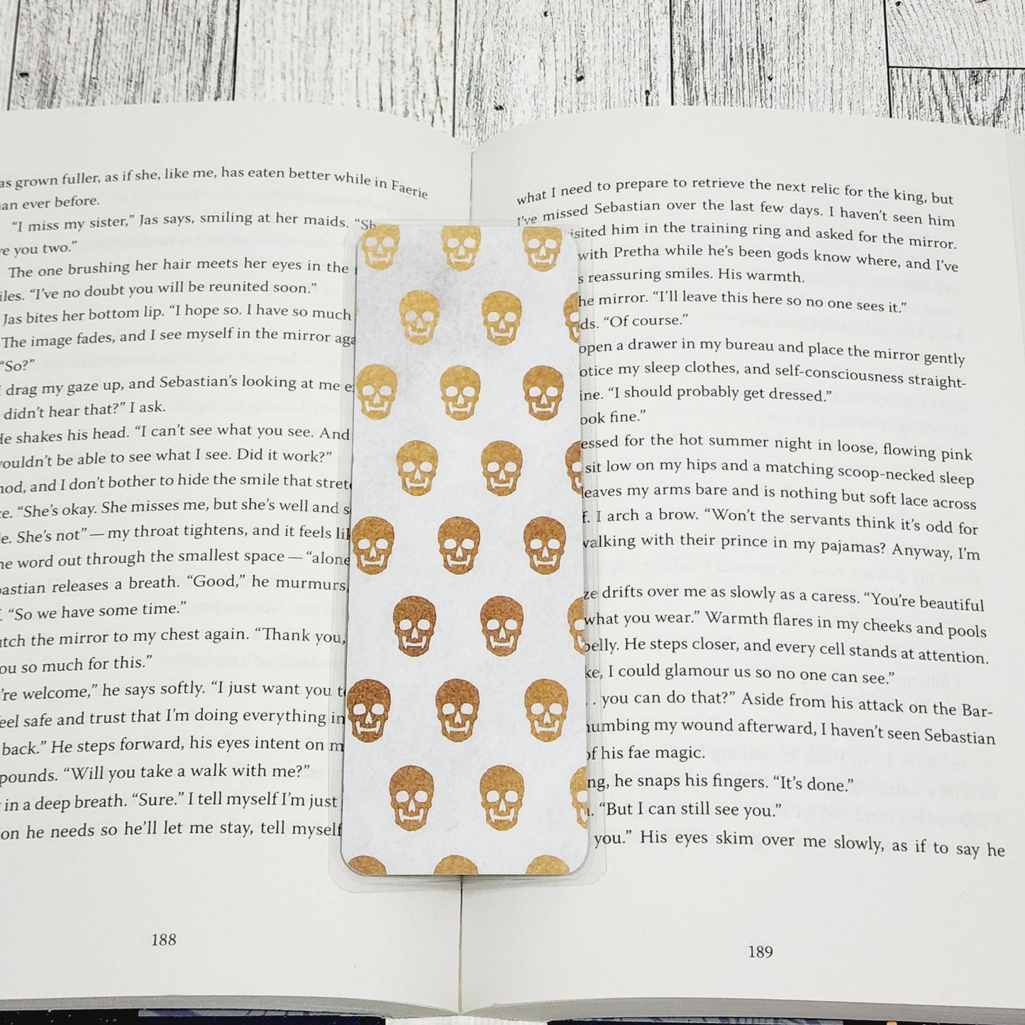White & Gold Skull