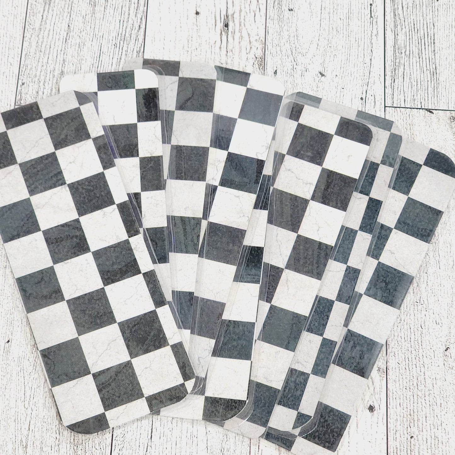 Marble Checker Board Bookmark