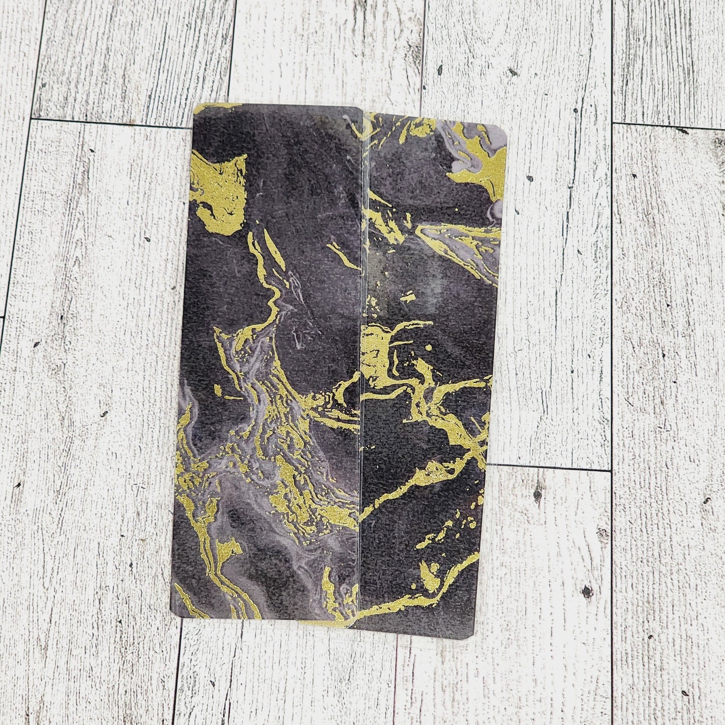 Black & Gold Marble Bookmark