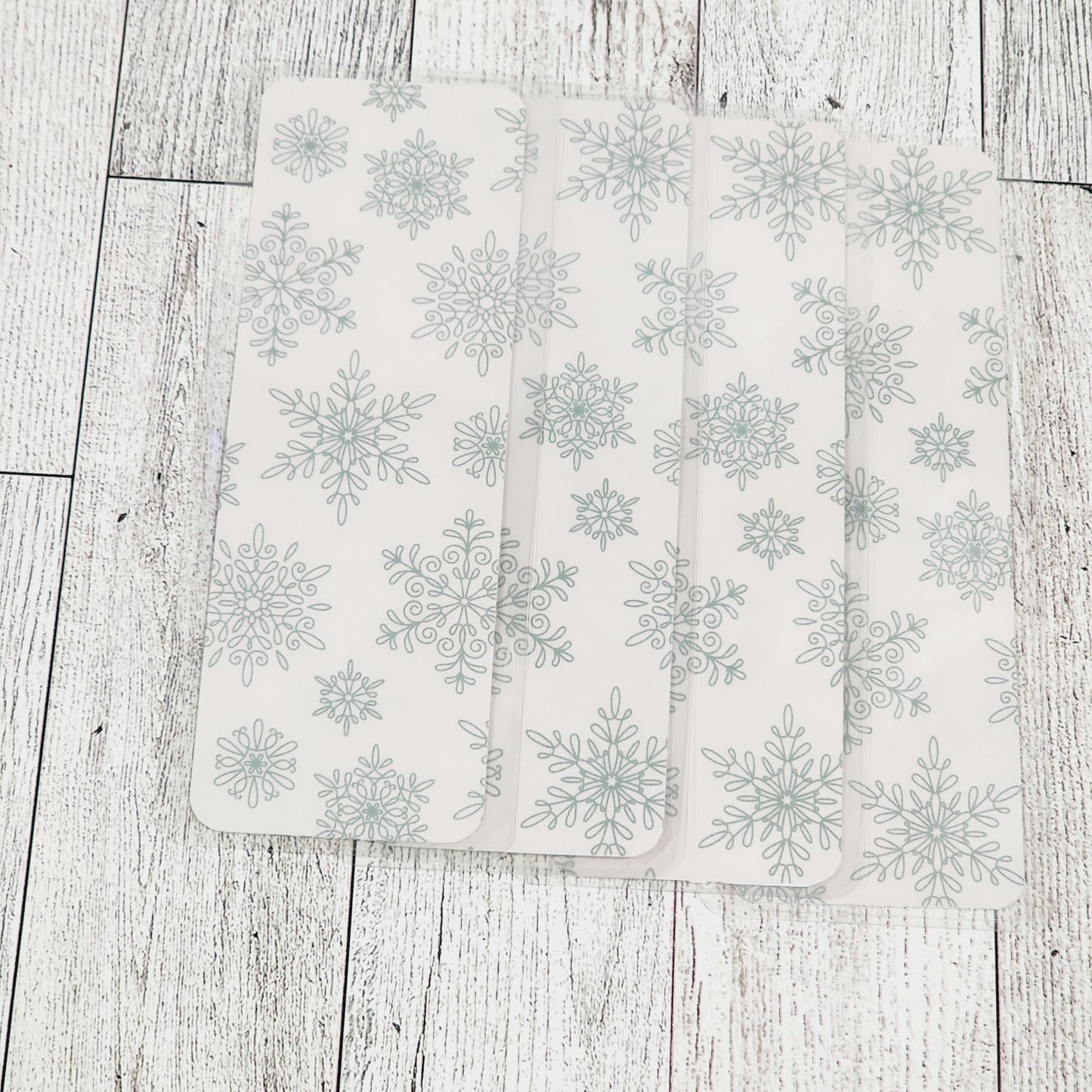 Green Snowflakes Bookmark
