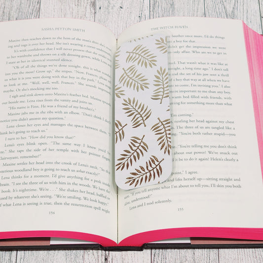 Gold Palm Frawn Bookmark