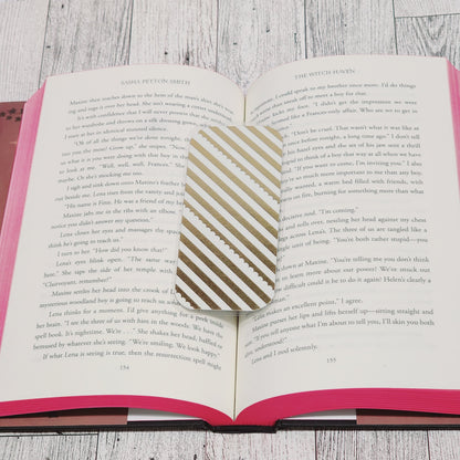 Gold Stripes Bookmark *mini*