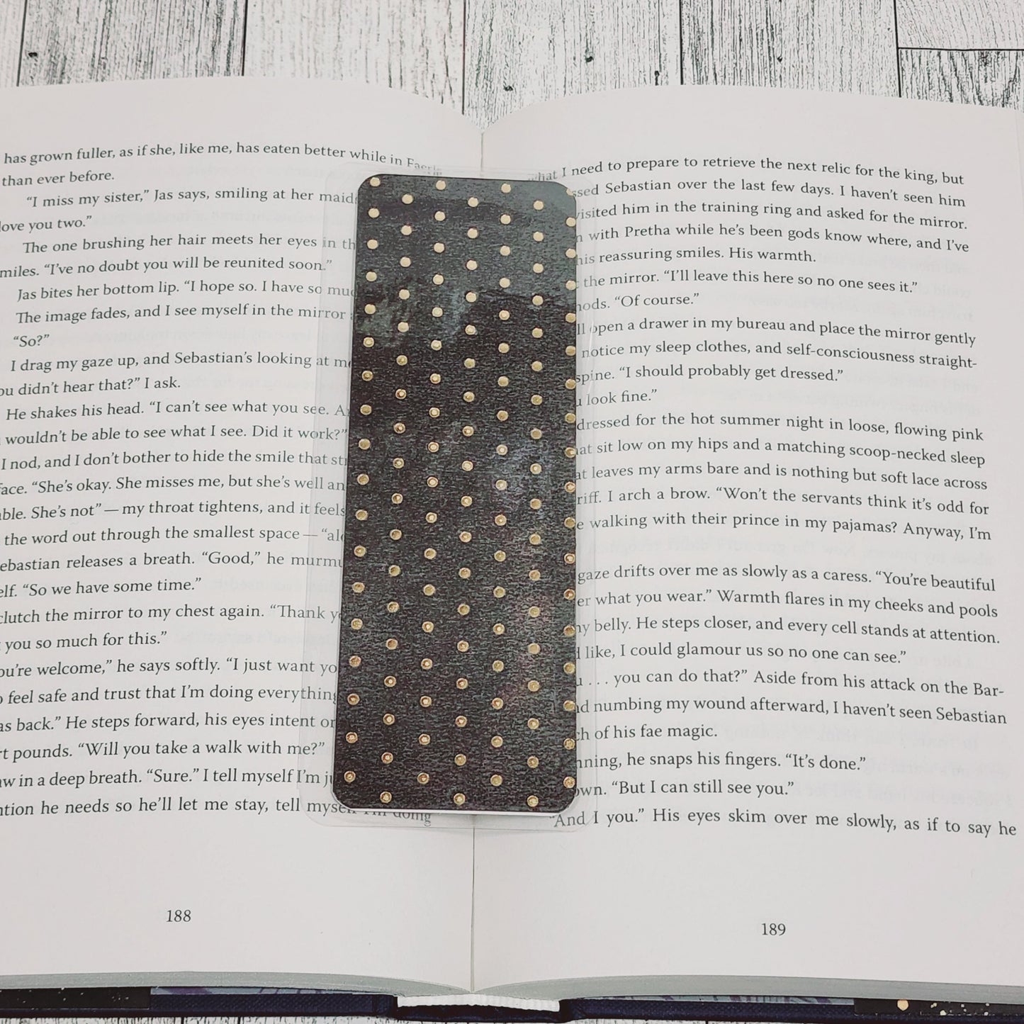 Black & Gold Spots Bookmark