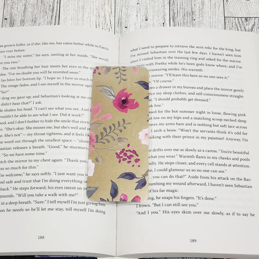 Golden Floral Bookmark *mini*
