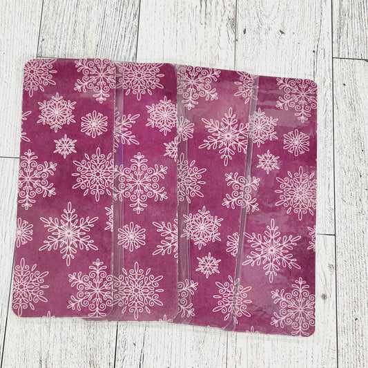 Purple Snowflake Bookmark